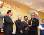 hri Hariman Sharma receiving National award at Rashtrapati Bhawan on 4th March, 2017